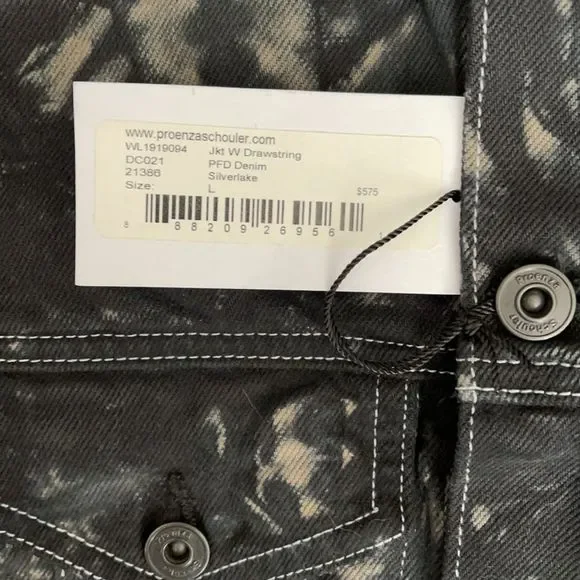 Proenza Schouler PSWL Silverlake Denim Jacket L - Picture 8 of 14